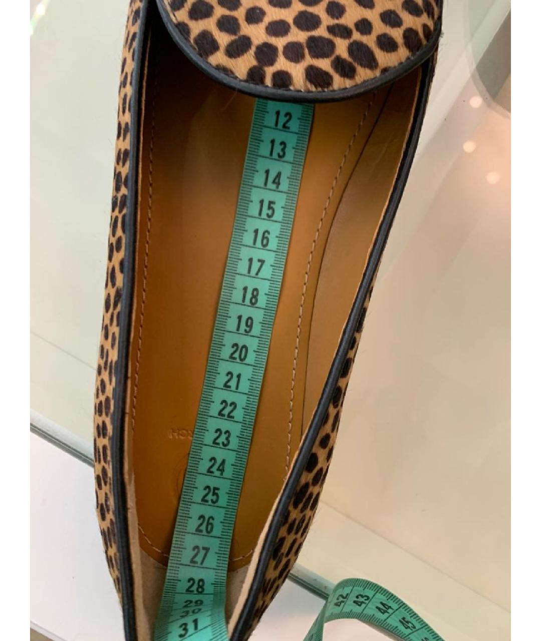 TORY BURCH Коричневые кожаные лоферы, фото 8