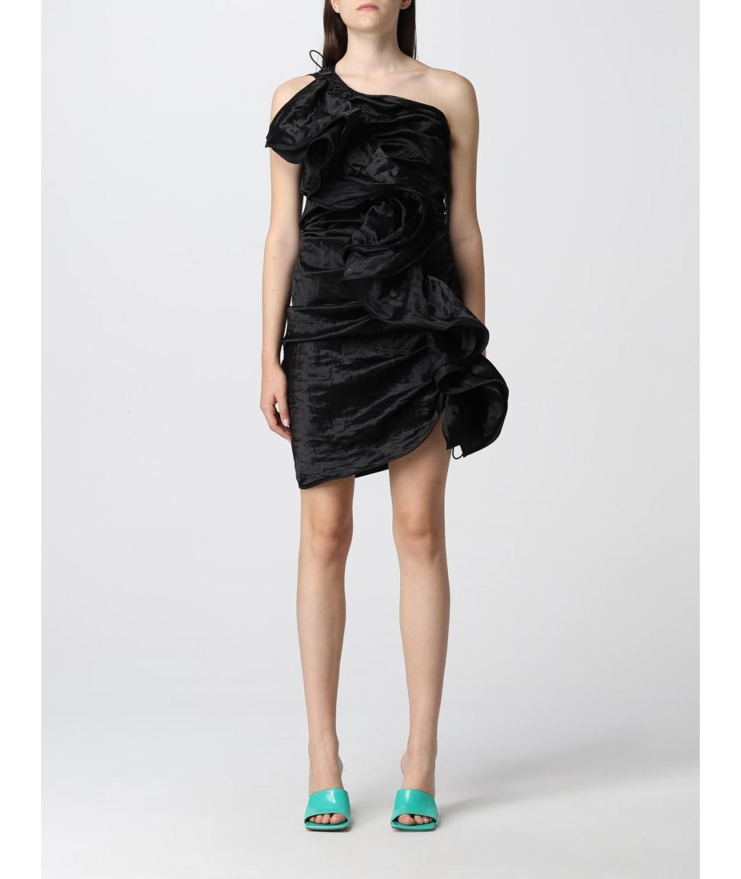 BOTTEGA VENETA Черное коктейльное платье, фото 2