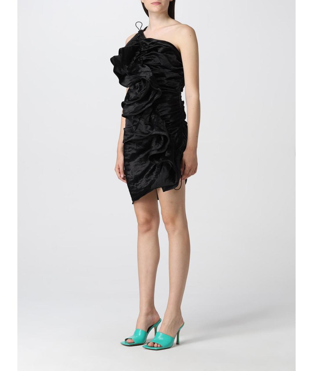 BOTTEGA VENETA Черное коктейльное платье, фото 3