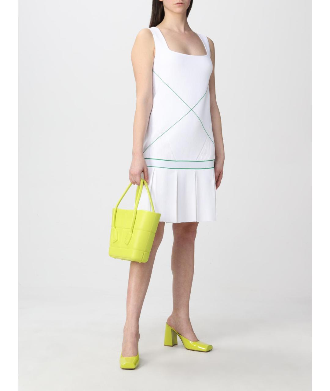 BOTTEGA VENETA Белое платье, фото 3