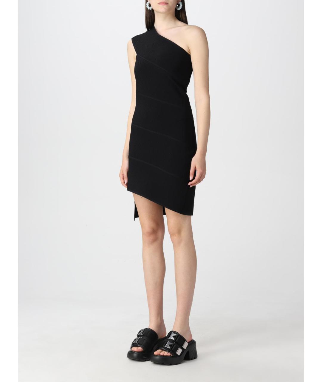 BOTTEGA VENETA Черное вискозное платье, фото 4