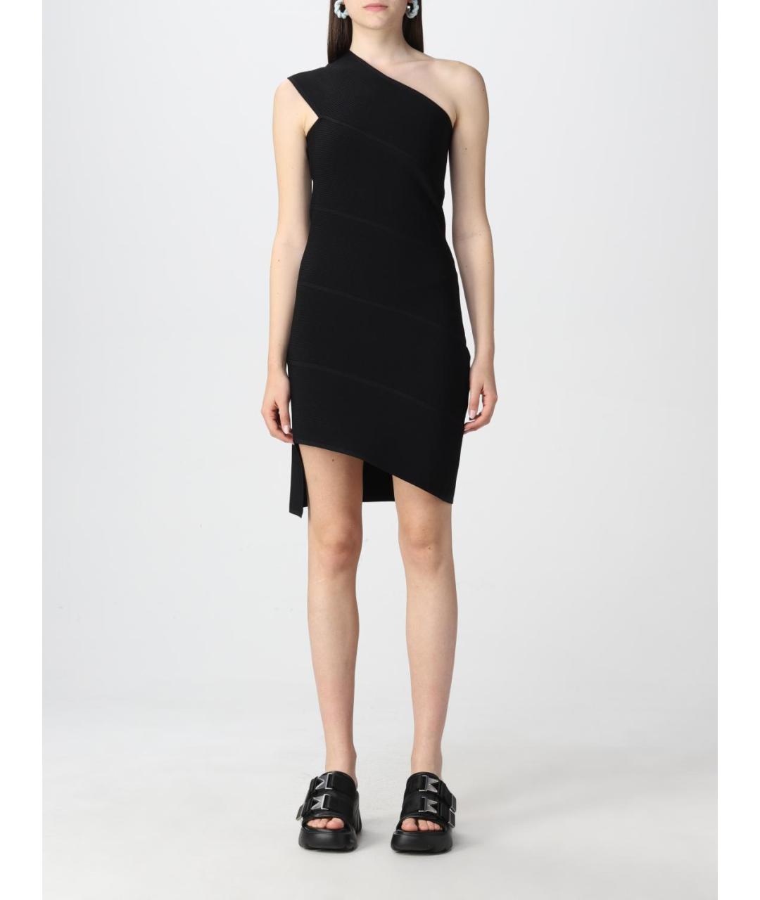 BOTTEGA VENETA Черное вискозное платье, фото 2
