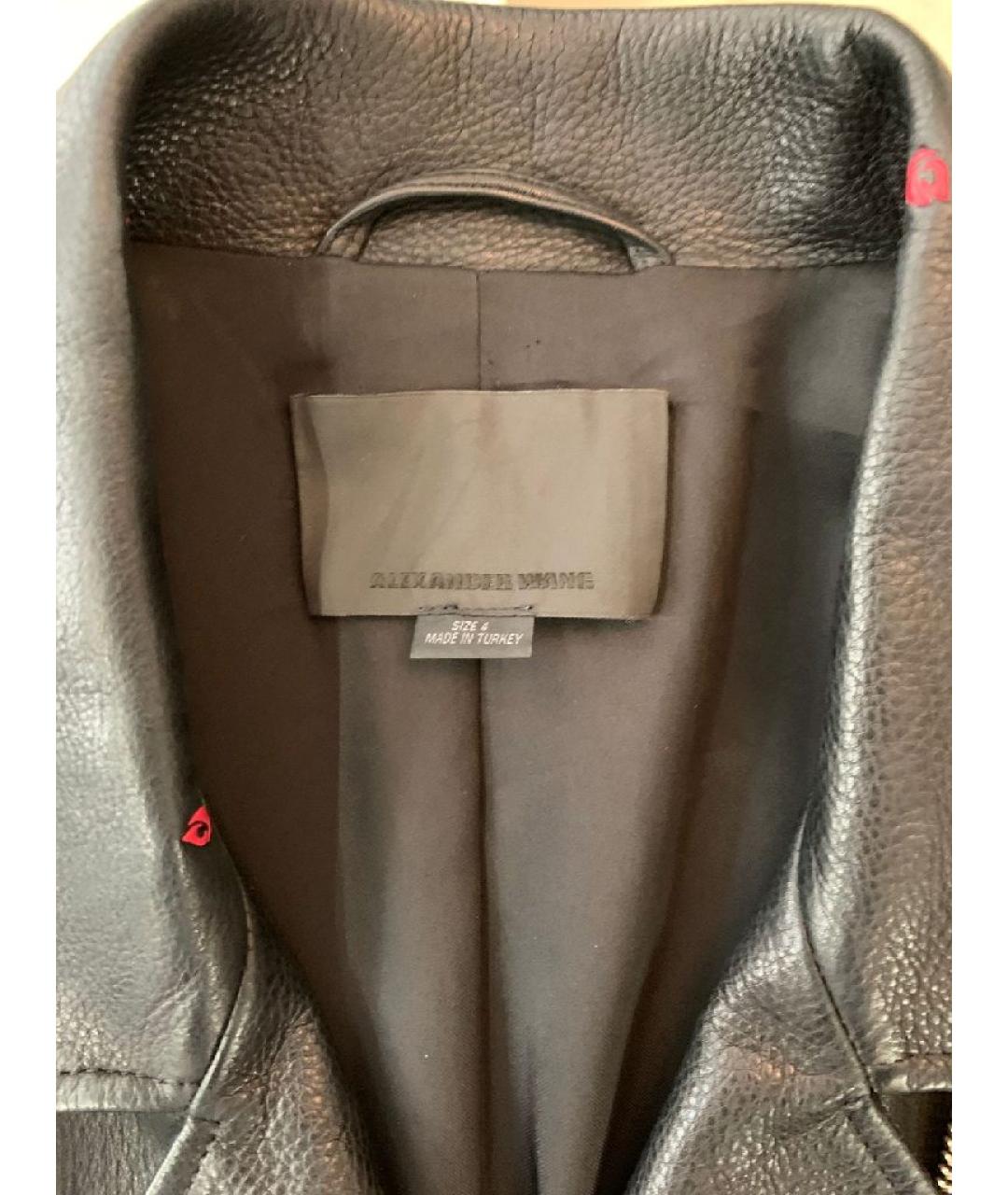 ALEXANDER WANG Черная кожаная куртка, фото 4
