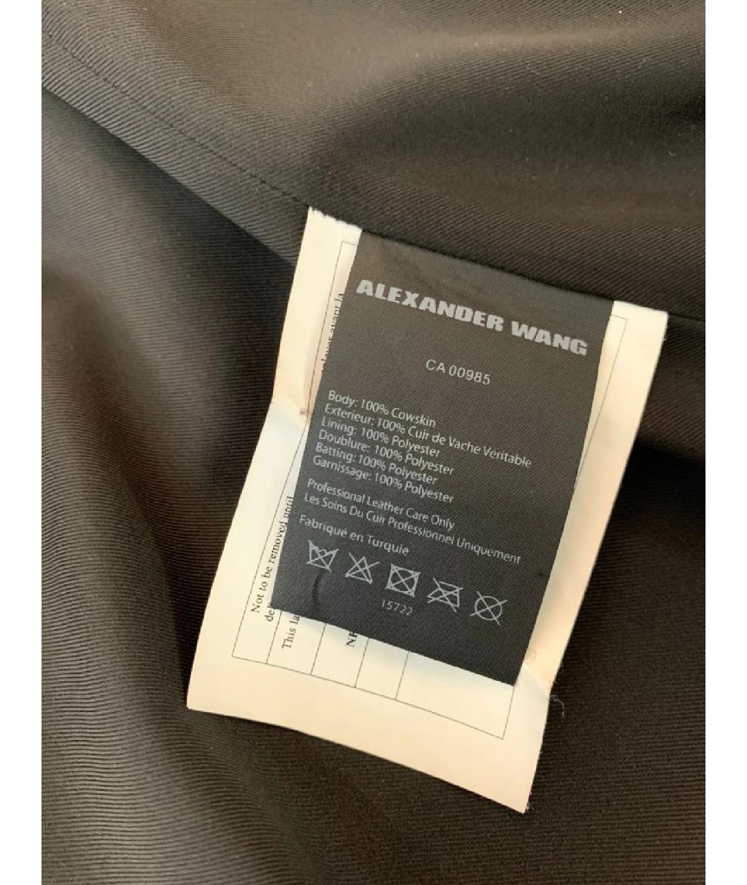 ALEXANDER WANG Черная кожаная куртка, фото 9
