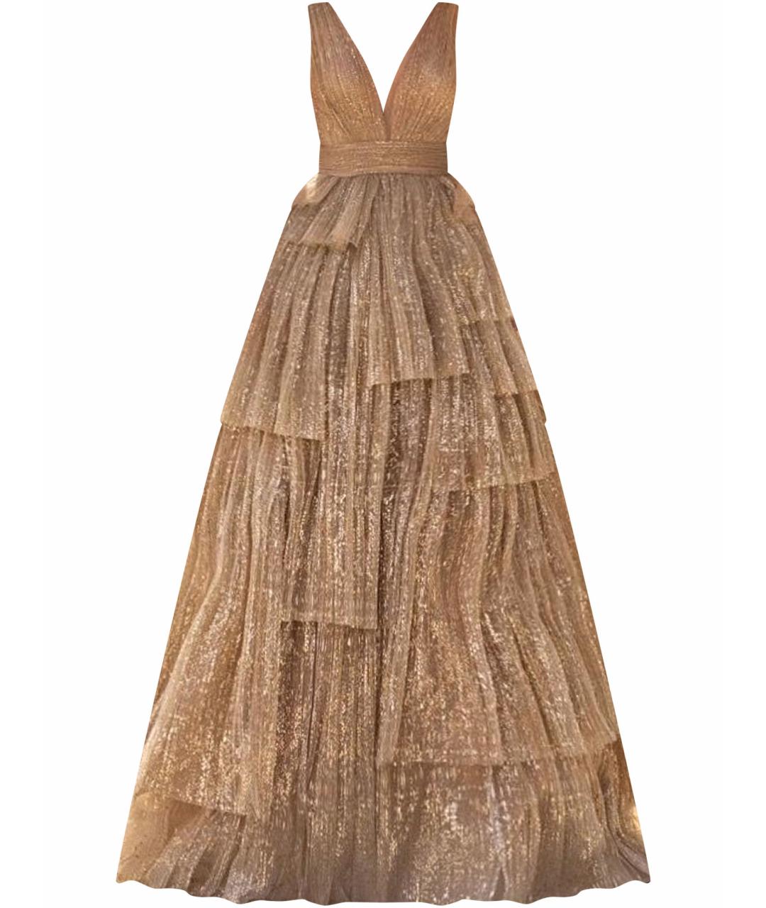 CHRISTIAN DIOR Золотое вечернее платье, фото 1