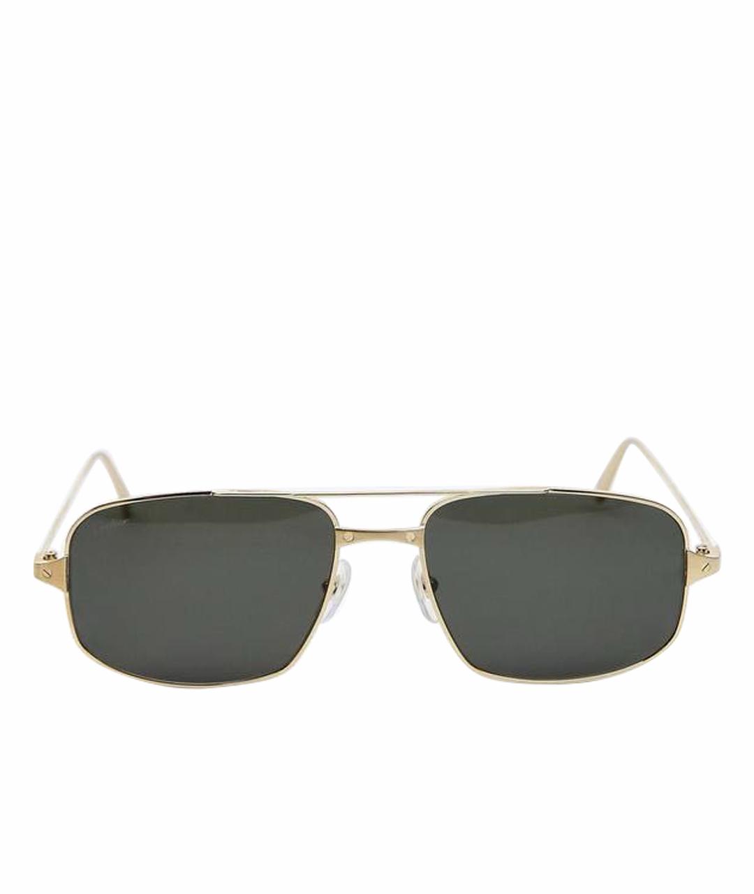 CARTIER Золотые металлические солнцезащитные очки, фото 1