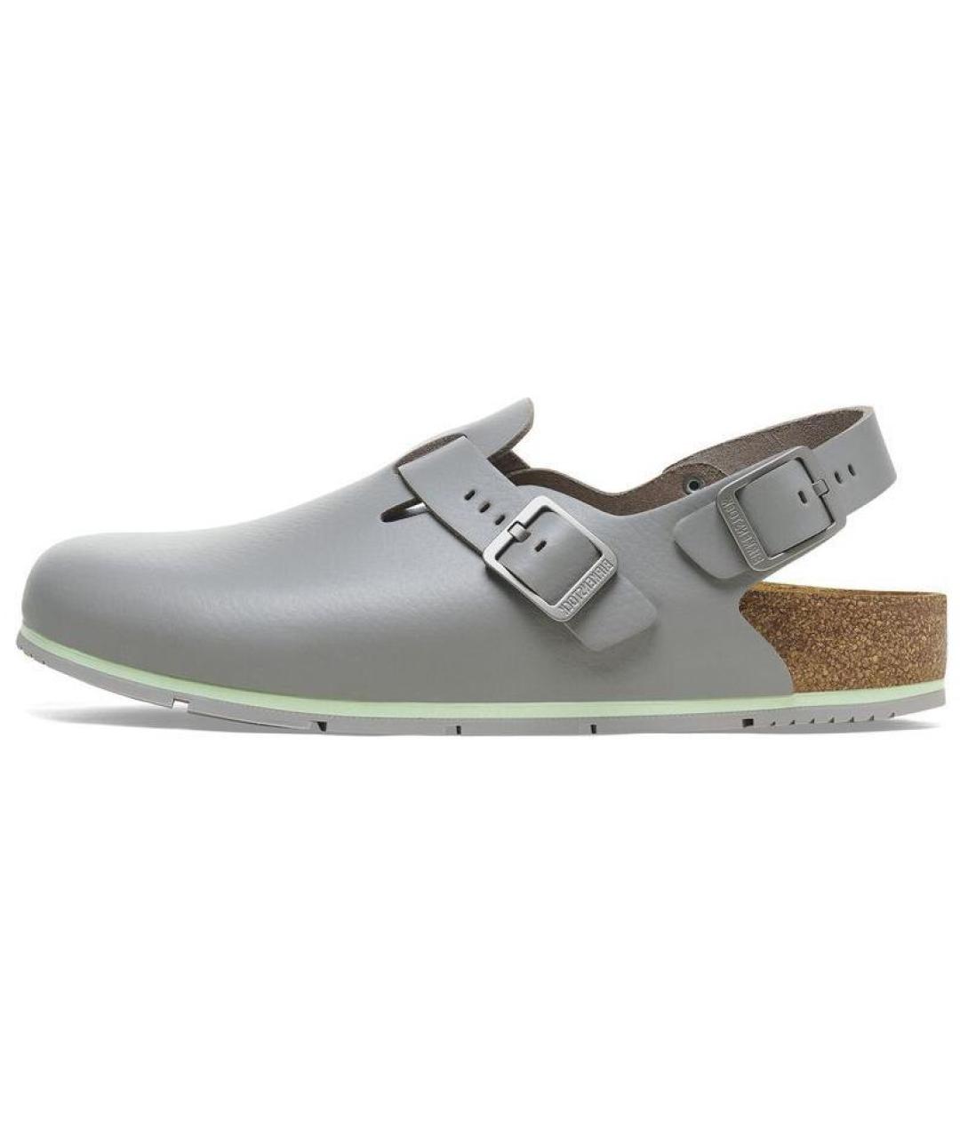 BIRKENSTOCK Серые сабо, фото 2