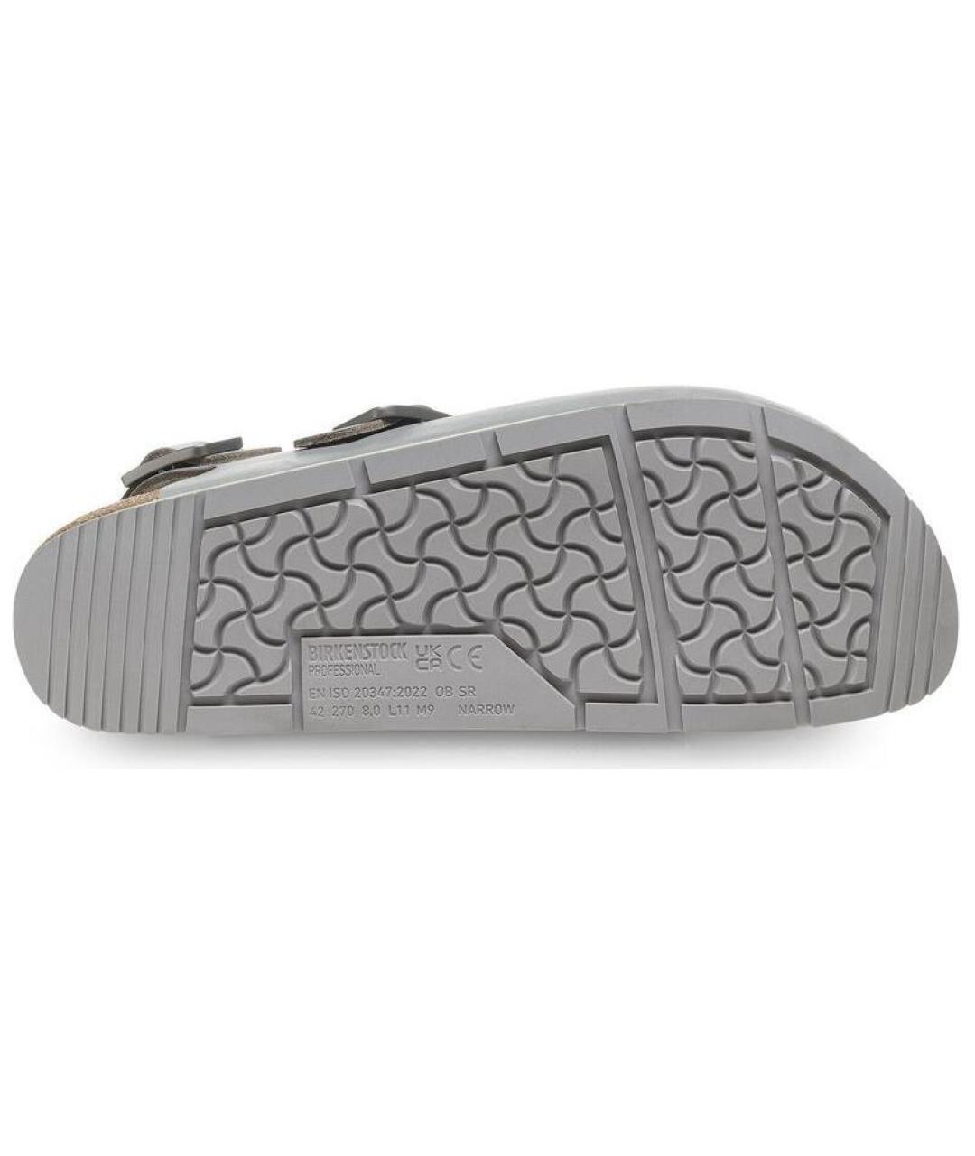 BIRKENSTOCK Серые сабо, фото 5