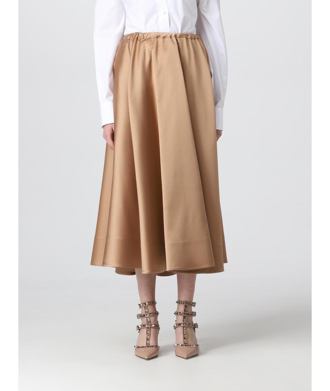 VALENTINO Коричневая юбка миди, фото 2