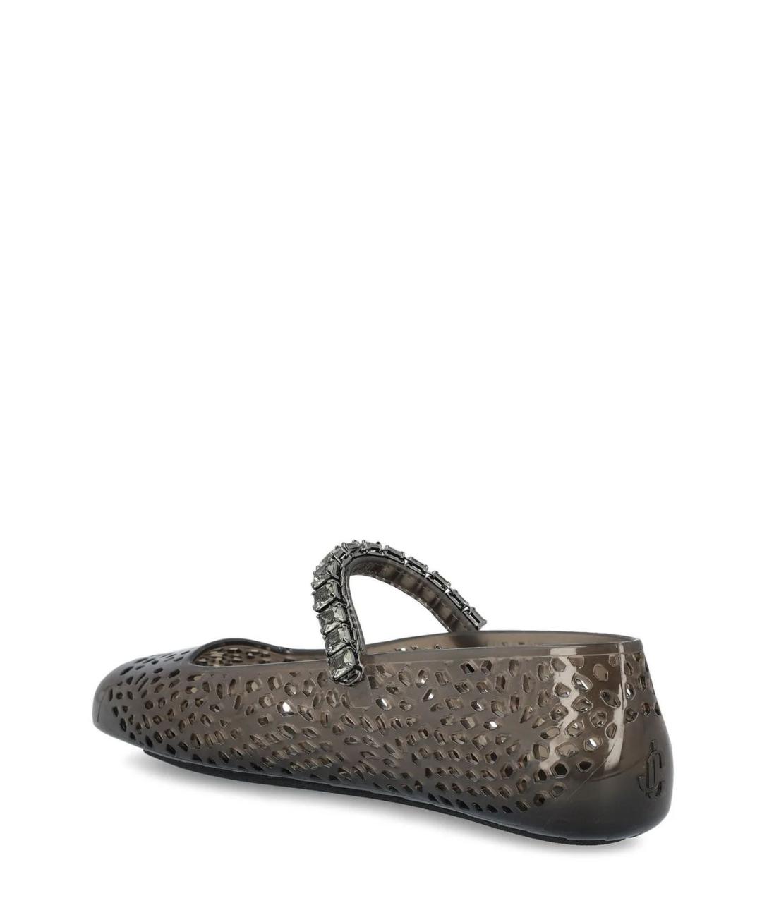 JIMMY CHOO Черные бархатные сандалии, фото 3
