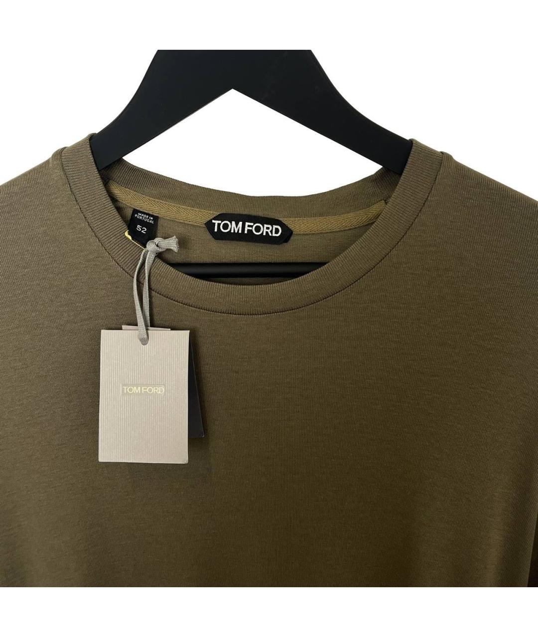 TOM FORD Хаки футболка, фото 2