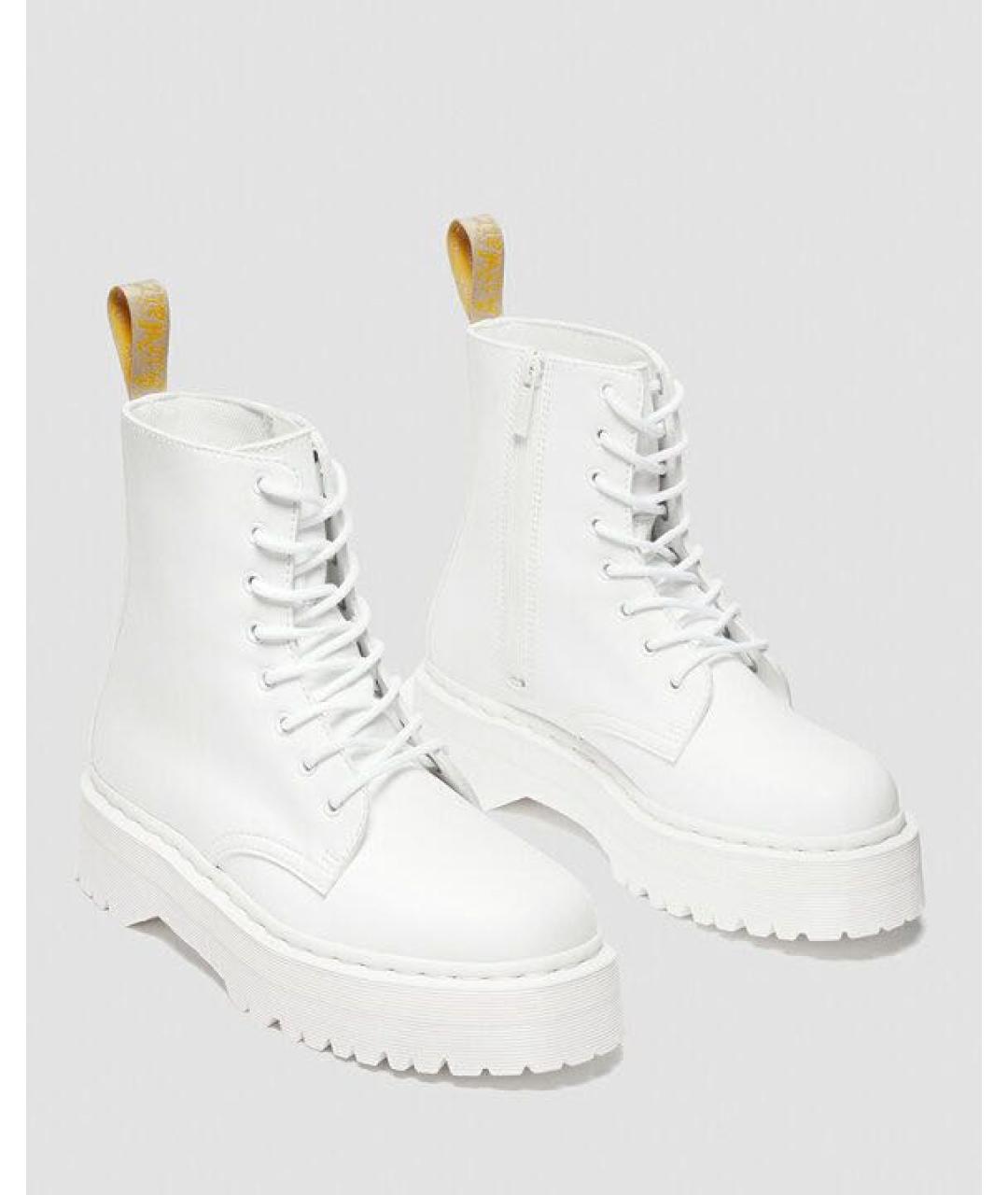 DR. MARTENS Белые ботинки из искусственной кожи, фото 2