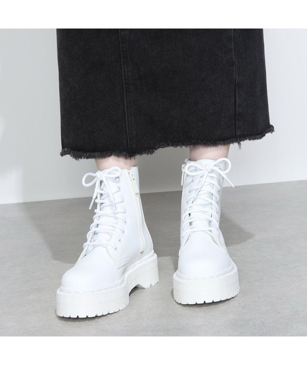 DR. MARTENS Белые ботинки из искусственной кожи, фото 8