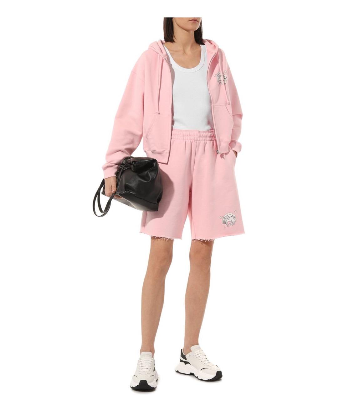 VETEMENTS Розовые хлопковые шорты, фото 4