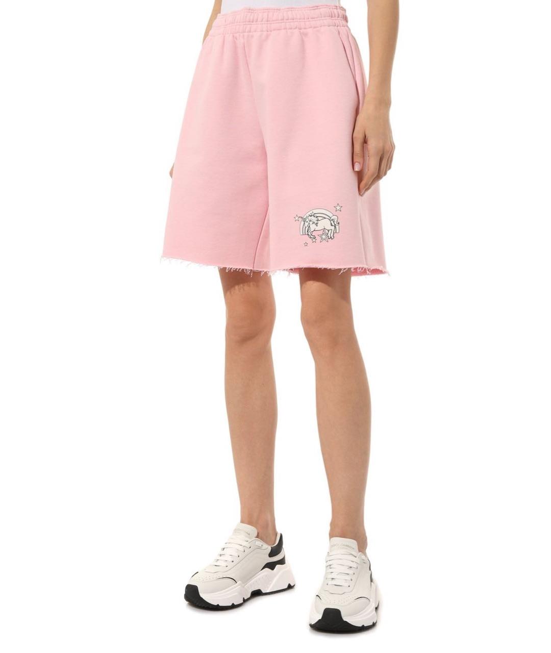 VETEMENTS Розовые хлопковые шорты, фото 2