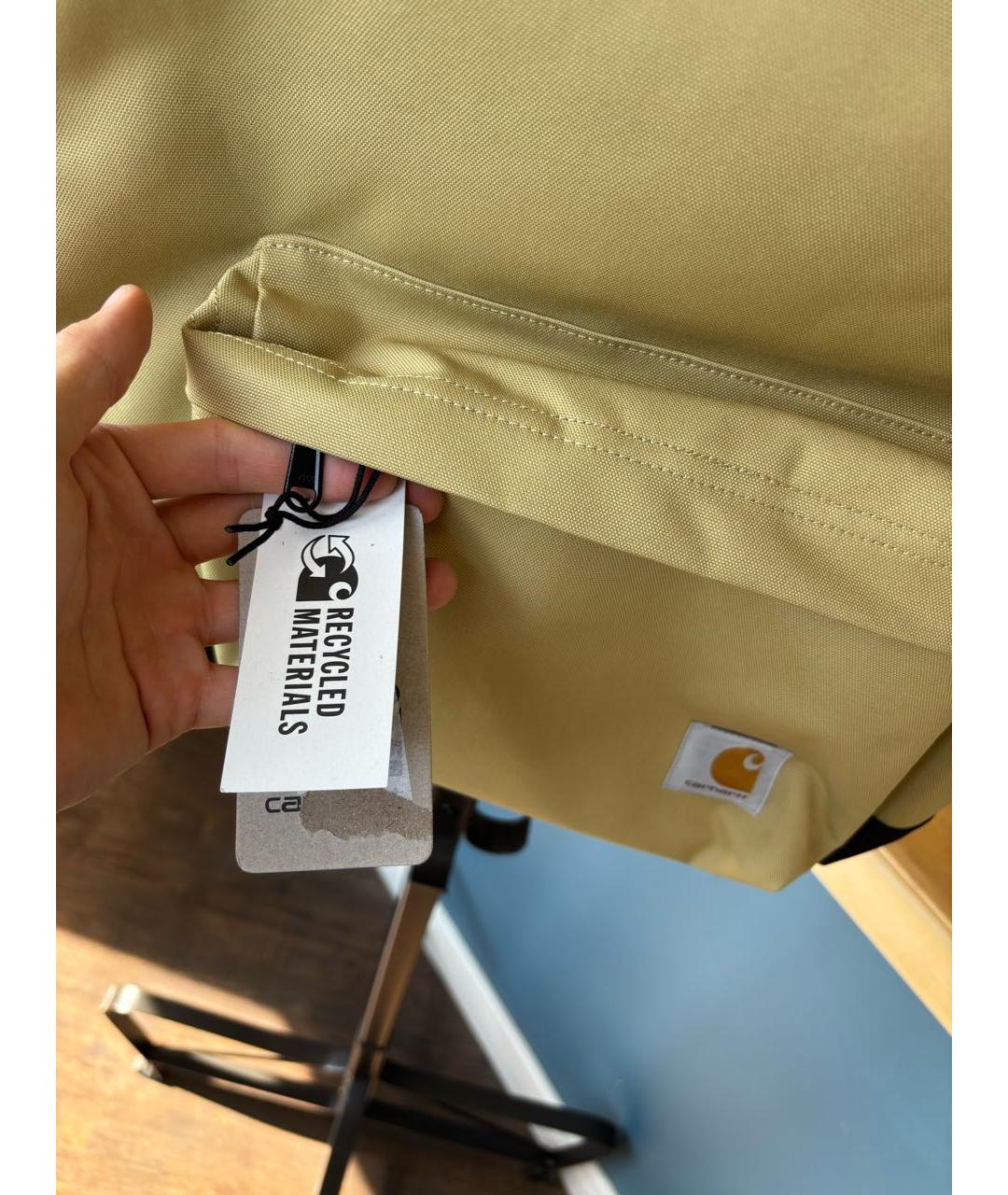 CARHARTT WIP Горчичный рюкзак, фото 4