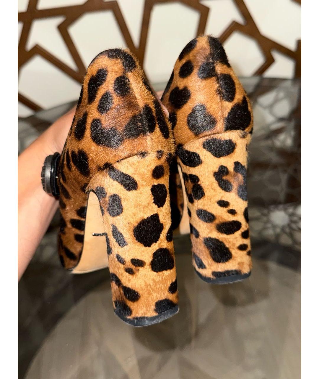 DOLCE&GABBANA Коричневые туфли, фото 4