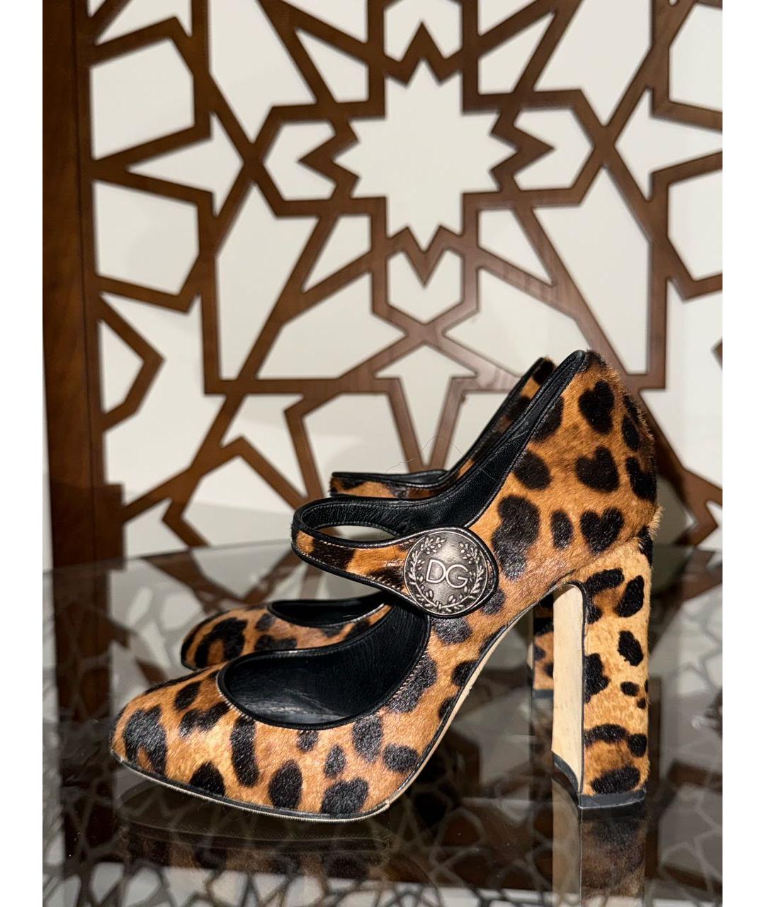 DOLCE&GABBANA Коричневые туфли, фото 5
