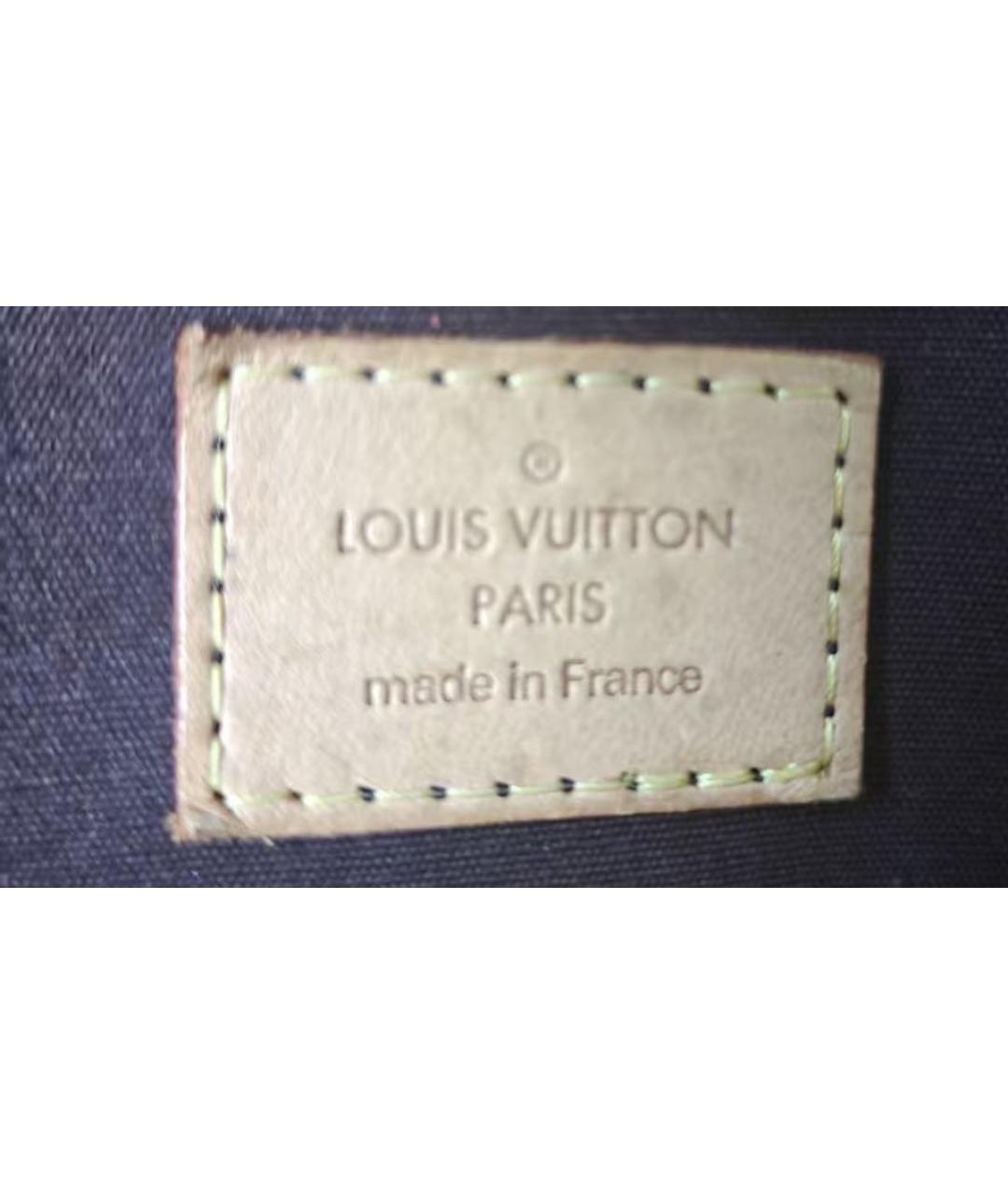 LOUIS VUITTON Бордовая сумка с короткими ручками из лакированной кожи, фото 8