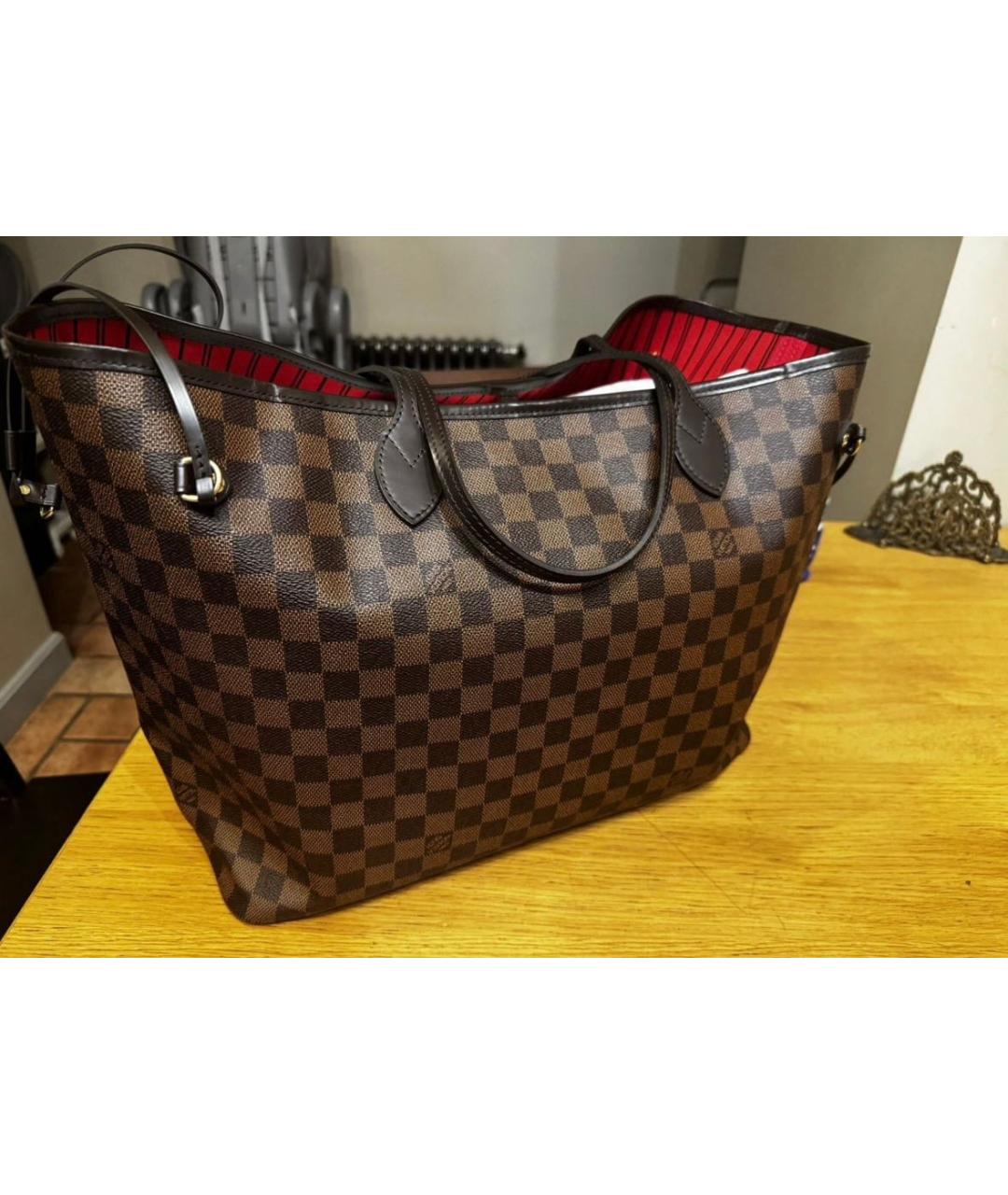 LOUIS VUITTON Коричневая сумка тоут, фото 2