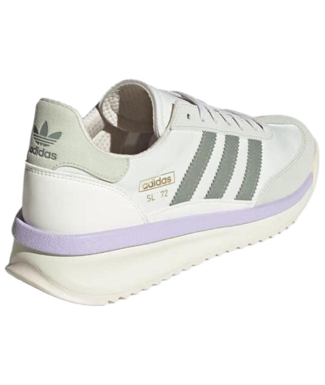 ADIDAS Белые кожаные кроссовки, фото 4