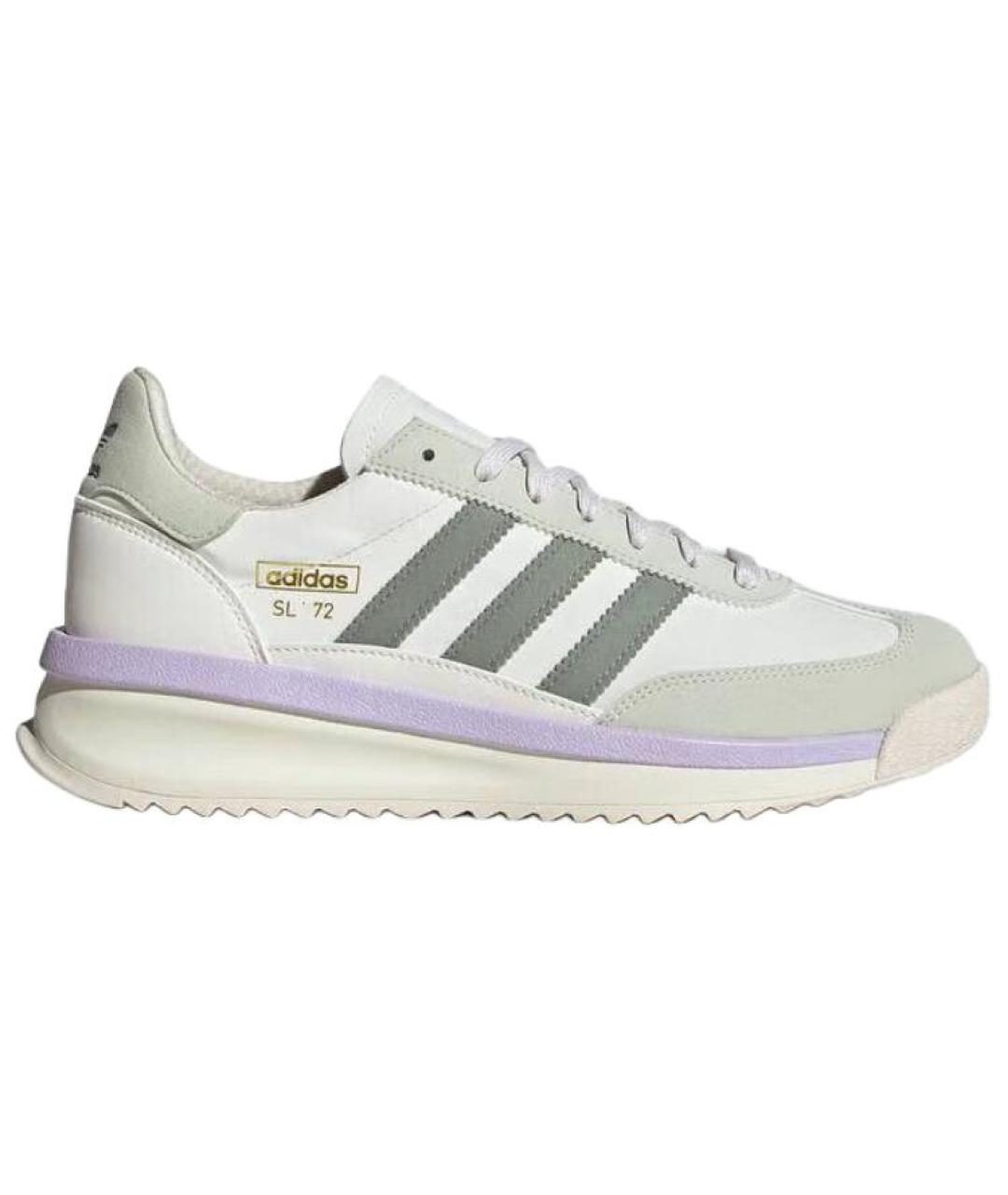 ADIDAS Белые кожаные кроссовки, фото 1