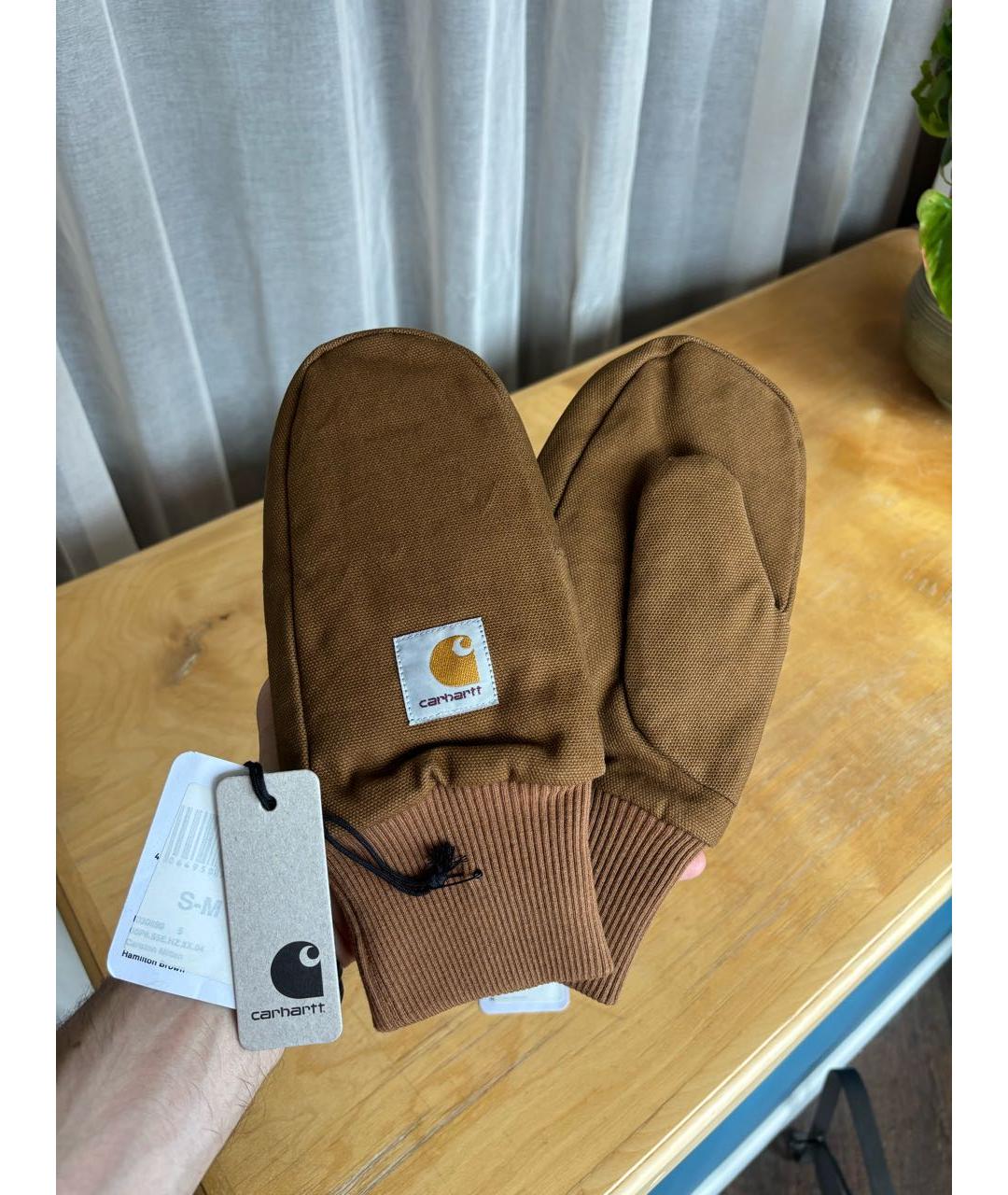 CARHARTT WIP Коричневые перчатки, фото 2