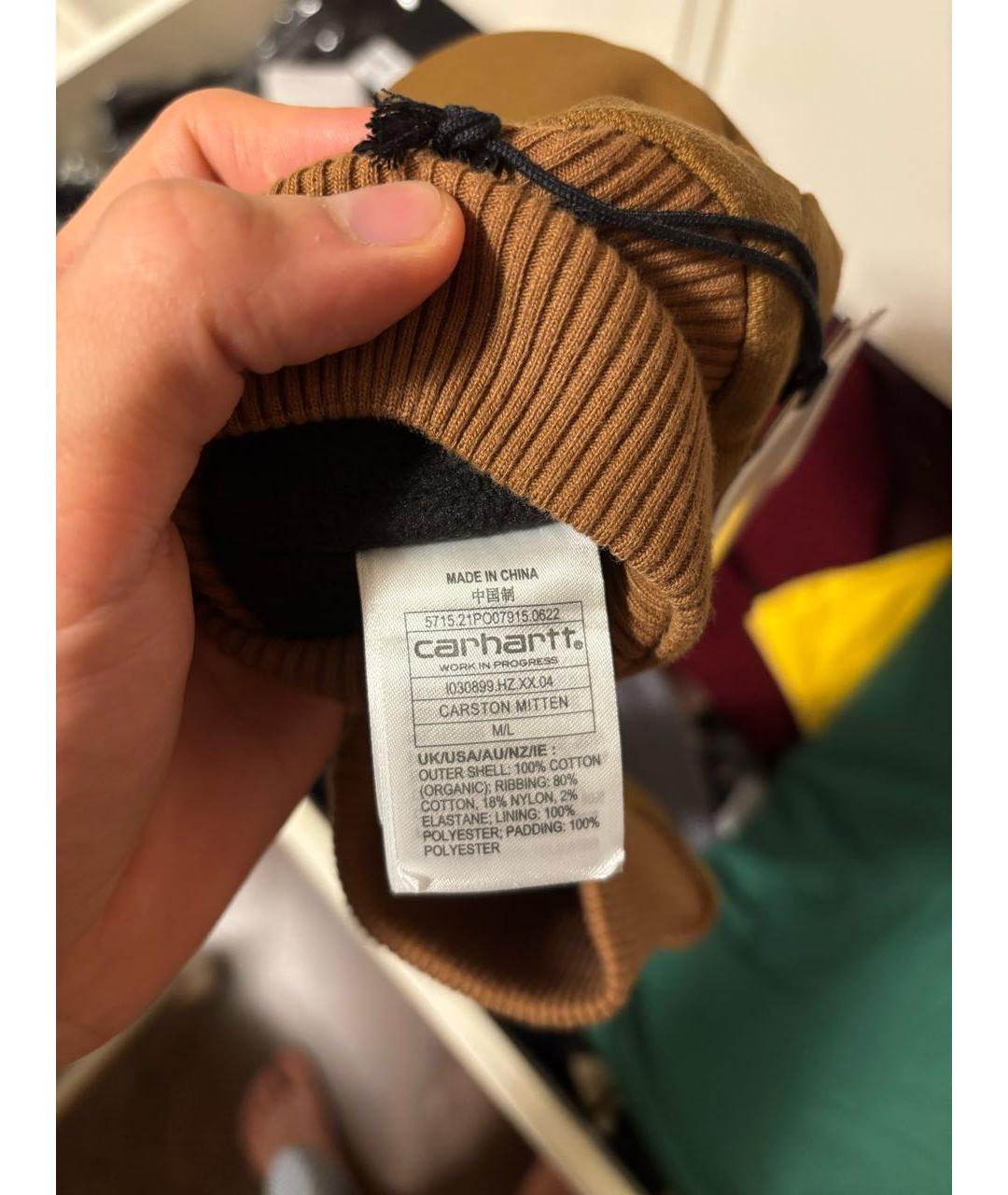 CARHARTT WIP Коричневые перчатки, фото 5