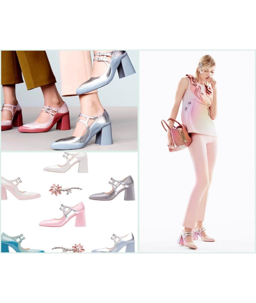 PRADA Салатовые кожаные туфли, фото 8