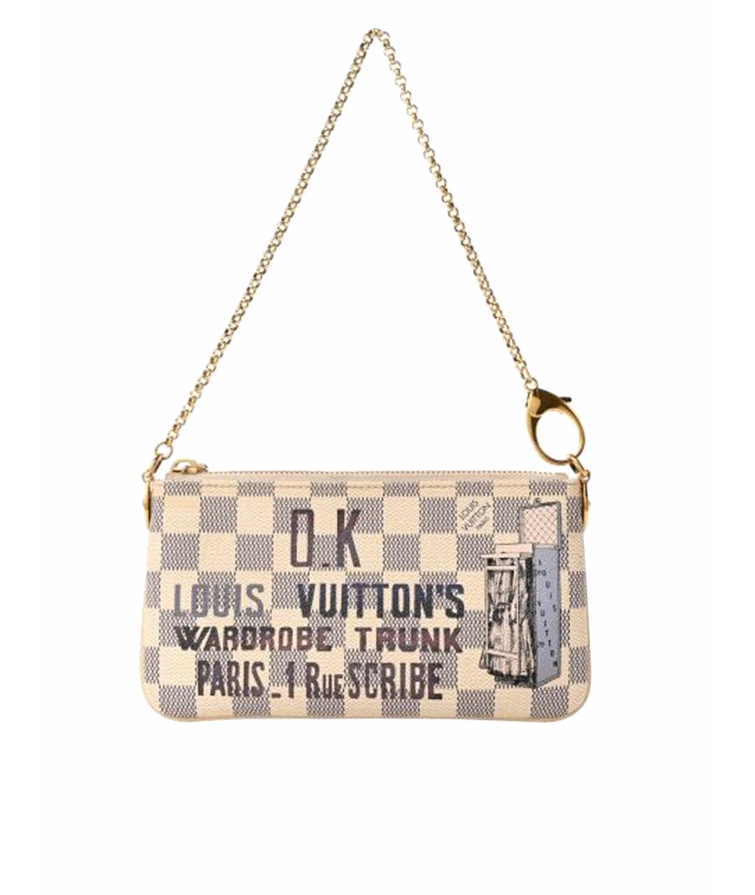 LOUIS VUITTON Бежевая кожаная сумка через плечо, фото 1