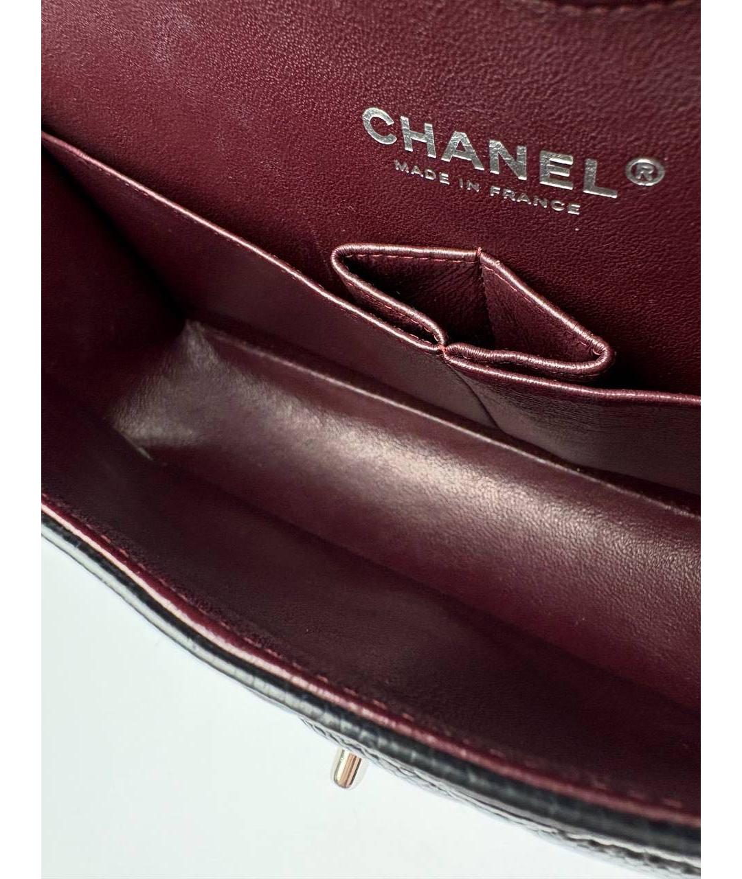 CHANEL Черная кожаная сумка через плечо, фото 8