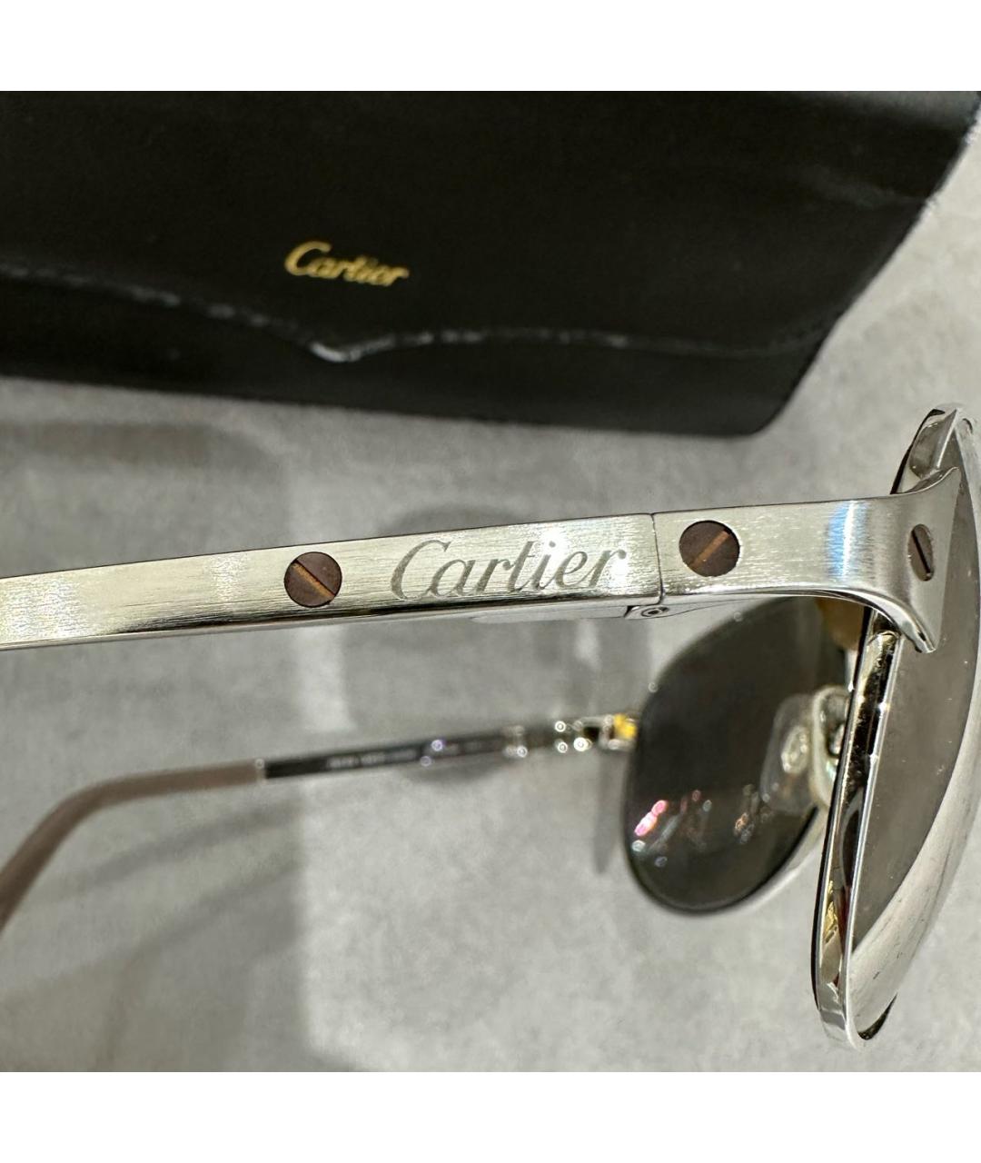 CARTIER Металлические солнцезащитные очки, фото 2