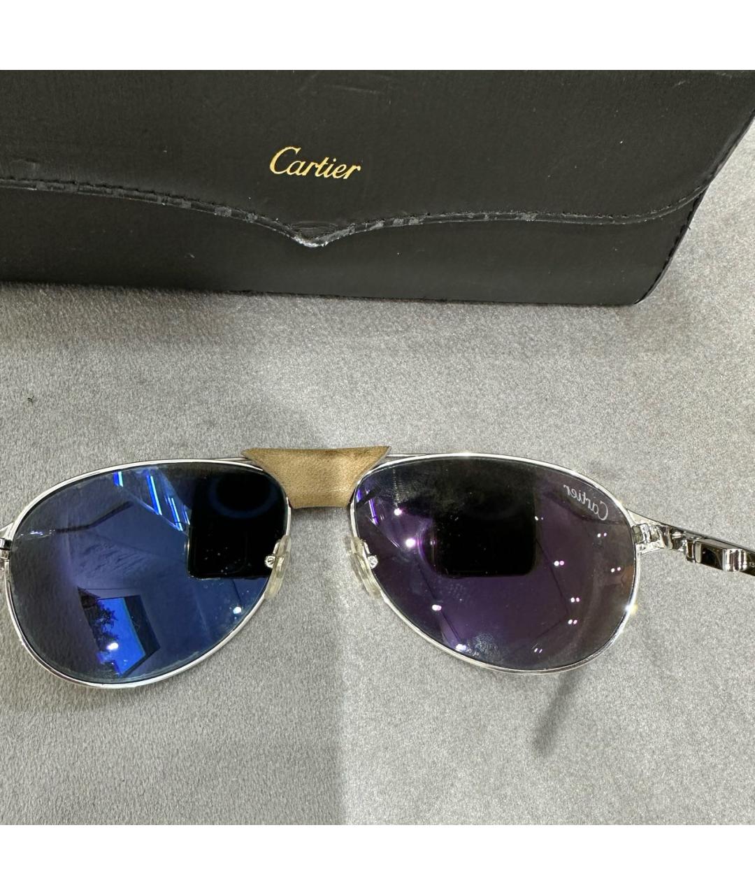 CARTIER Металлические солнцезащитные очки, фото 3