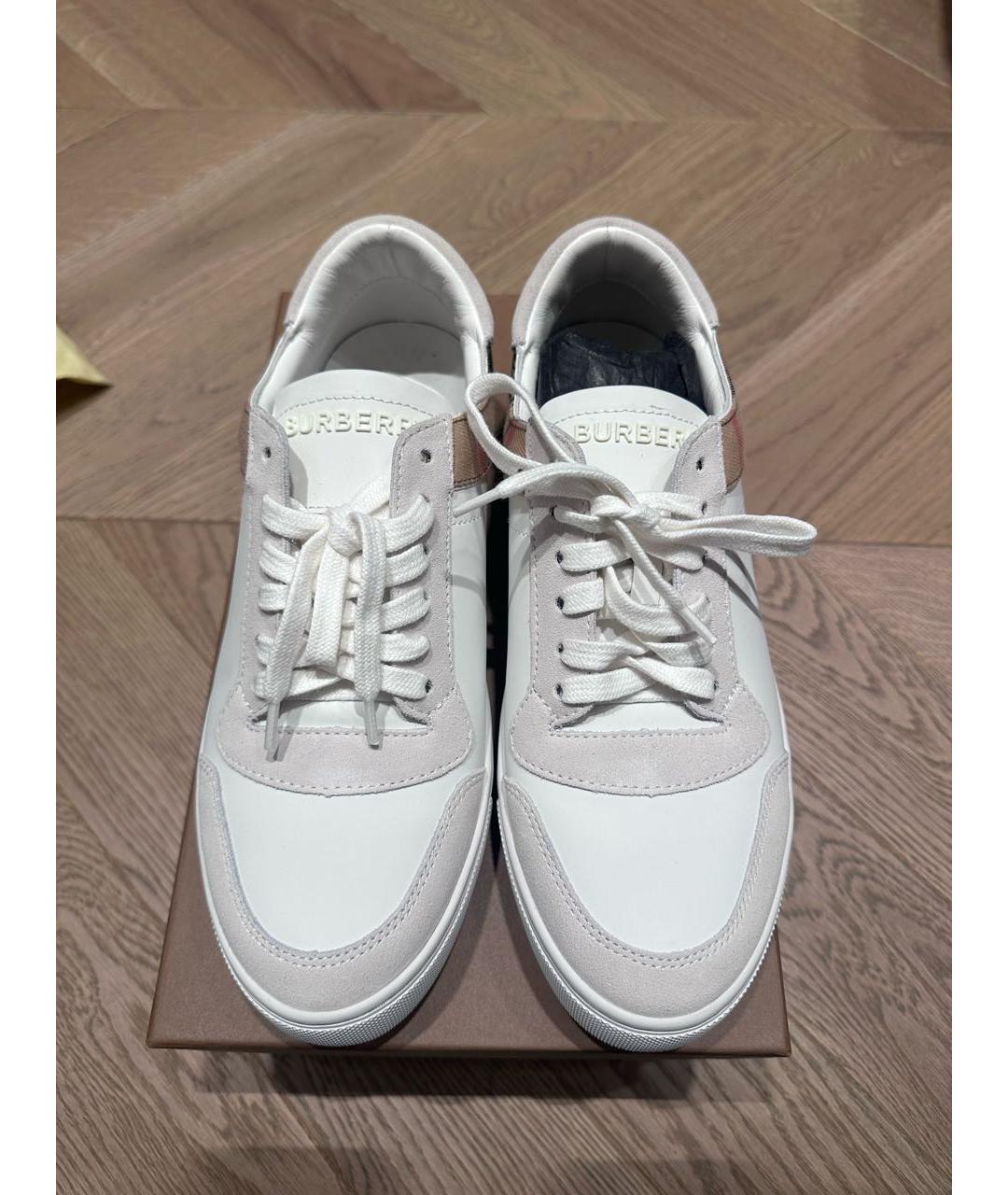 BURBERRY Белые кеды, фото 2