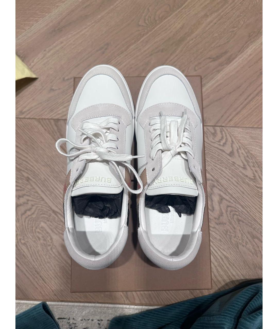 BURBERRY Белые кеды, фото 3