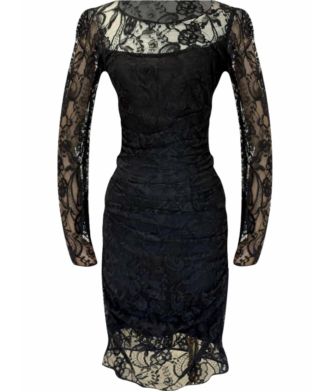 DOLCE&GABBANA Черное коктейльное платье, фото 1