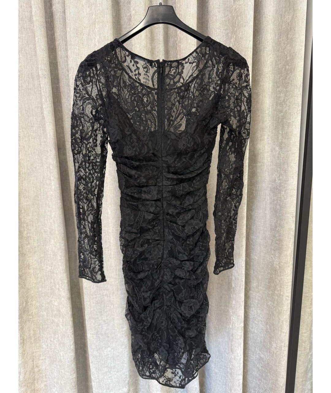 DOLCE&GABBANA Черное коктейльное платье, фото 3