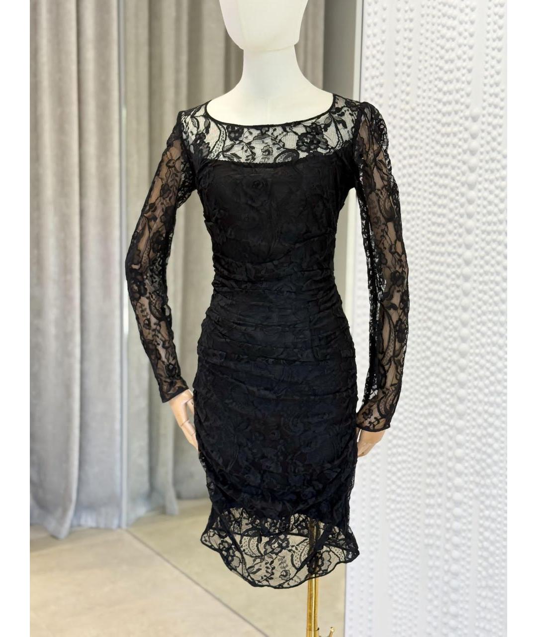 DOLCE&GABBANA Черное коктейльное платье, фото 5