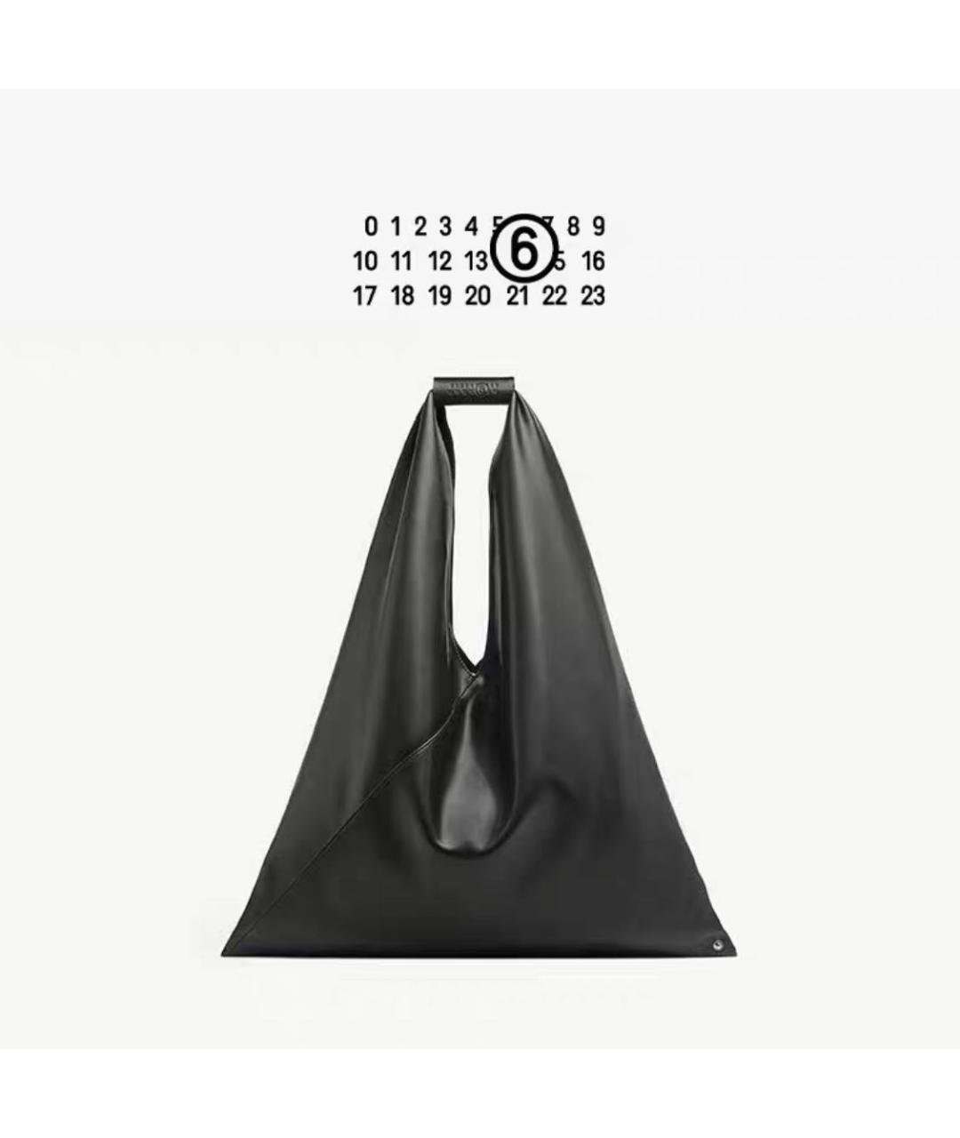 MM6 MAISON MARGIELA Черная сумка тоут, фото 2