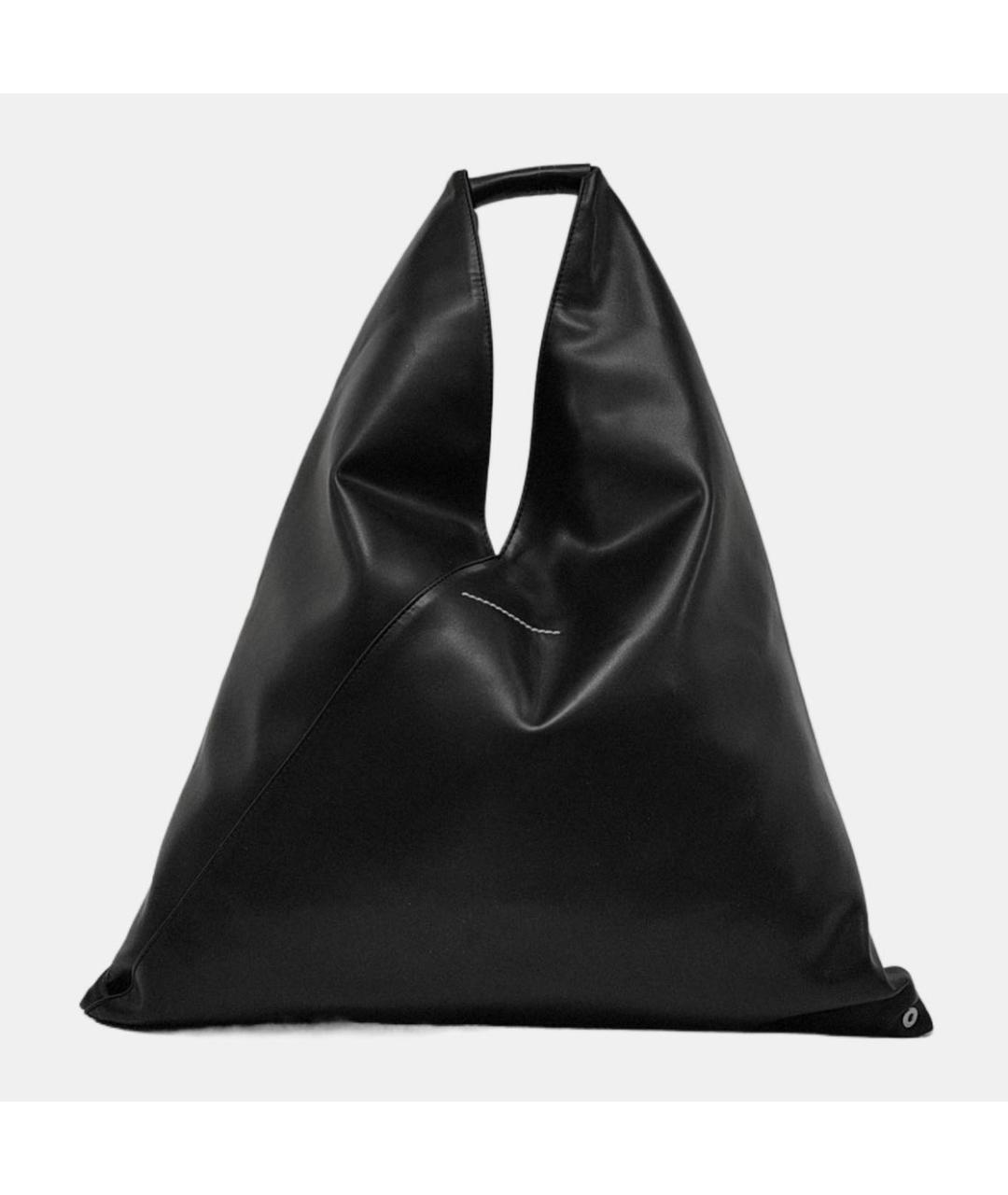 MM6 MAISON MARGIELA Черная сумка тоут, фото 3
