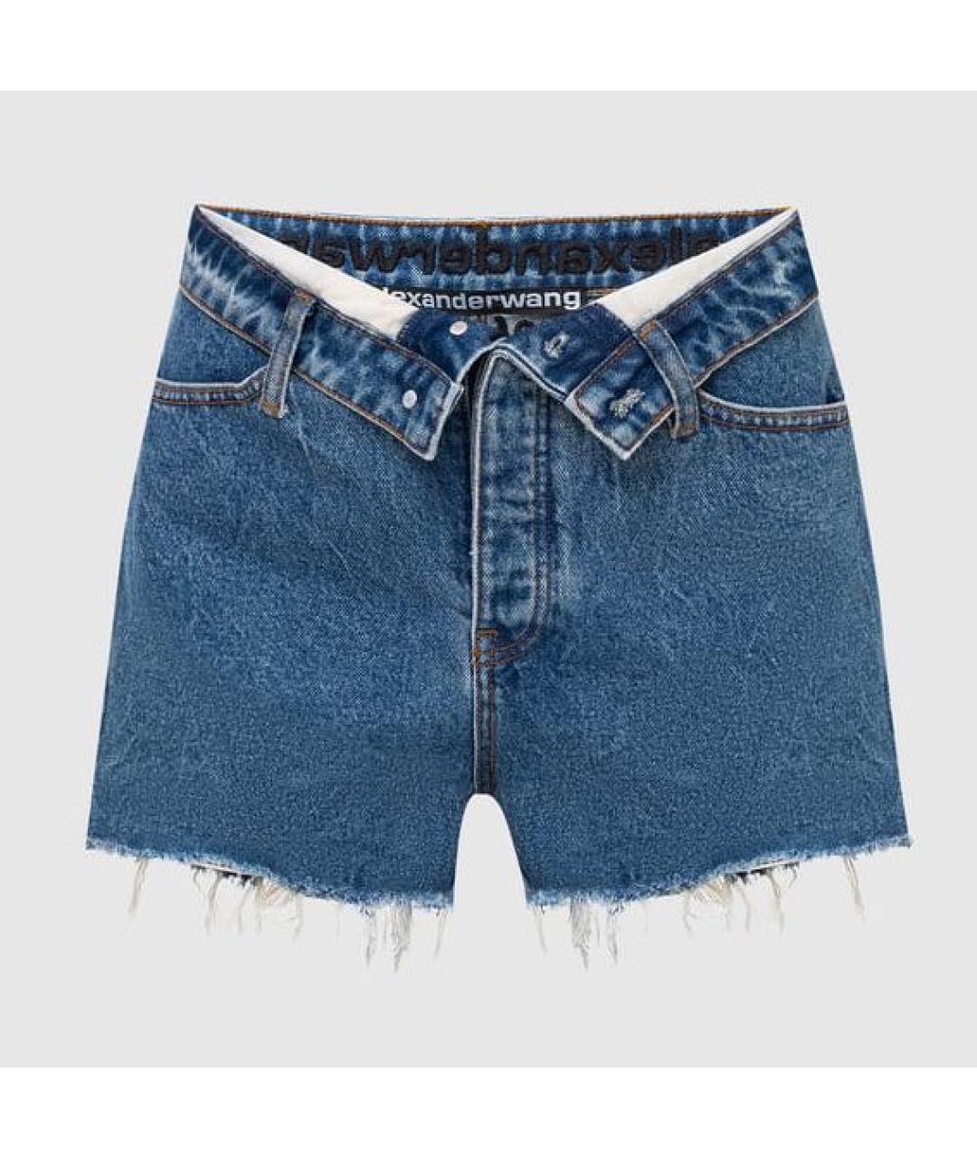 ALEXANDER WANG Синие хлопковые шорты, фото 9
