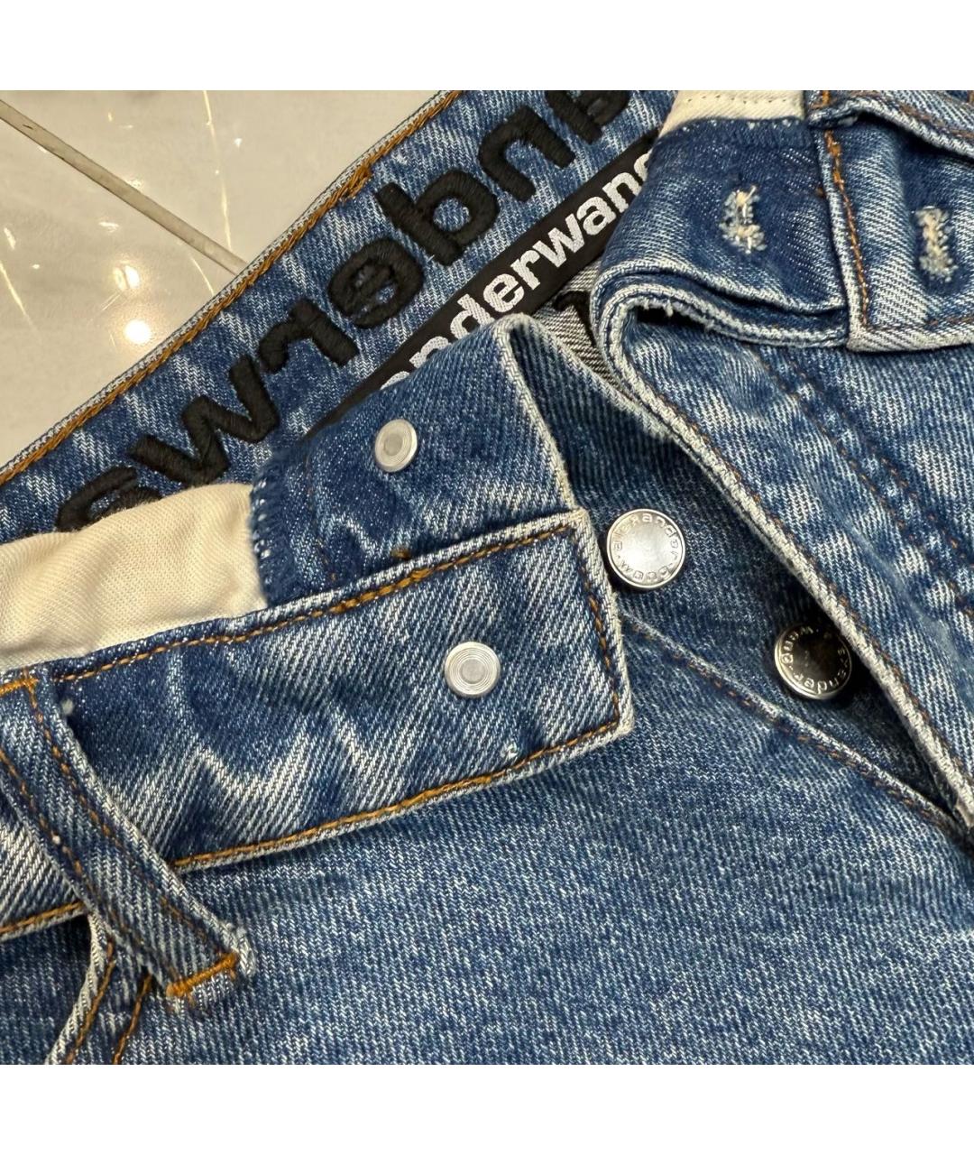ALEXANDER WANG Синие хлопковые шорты, фото 5