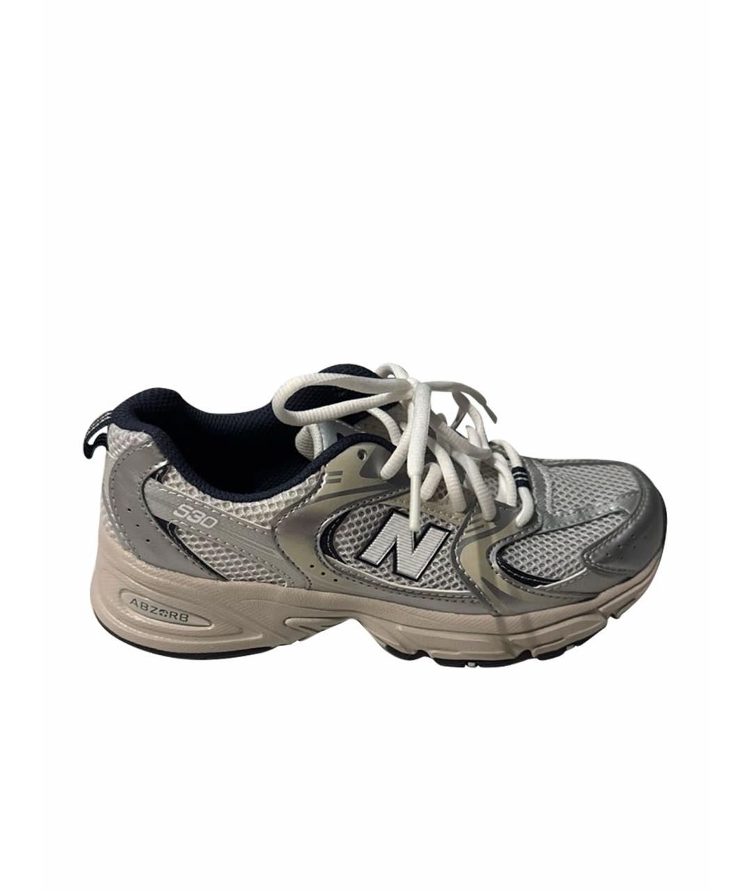 NEW BALANCE Серебряные кроссовки, фото 1