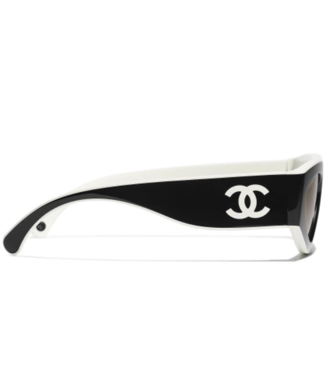 CHANEL Черные пластиковые солнцезащитные очки, фото 2