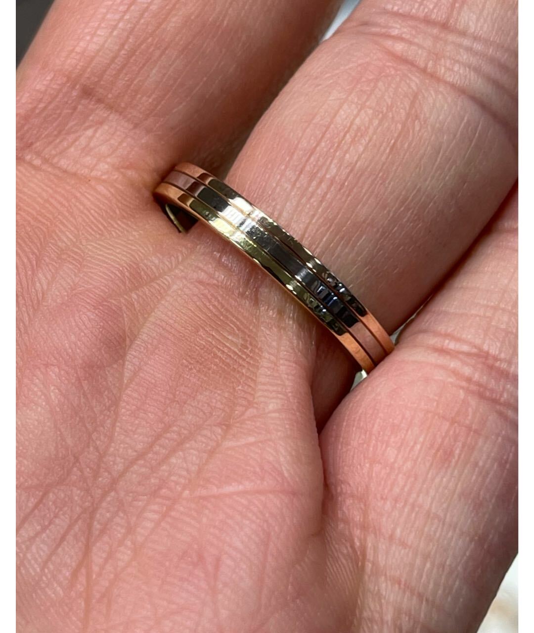 CARTIER Белое кольцо из желтого золота, фото 6