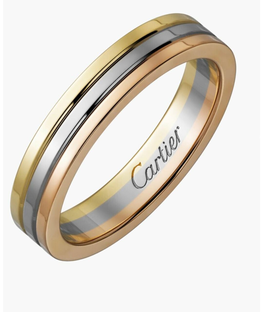 CARTIER Белое кольцо из желтого золота, фото 2