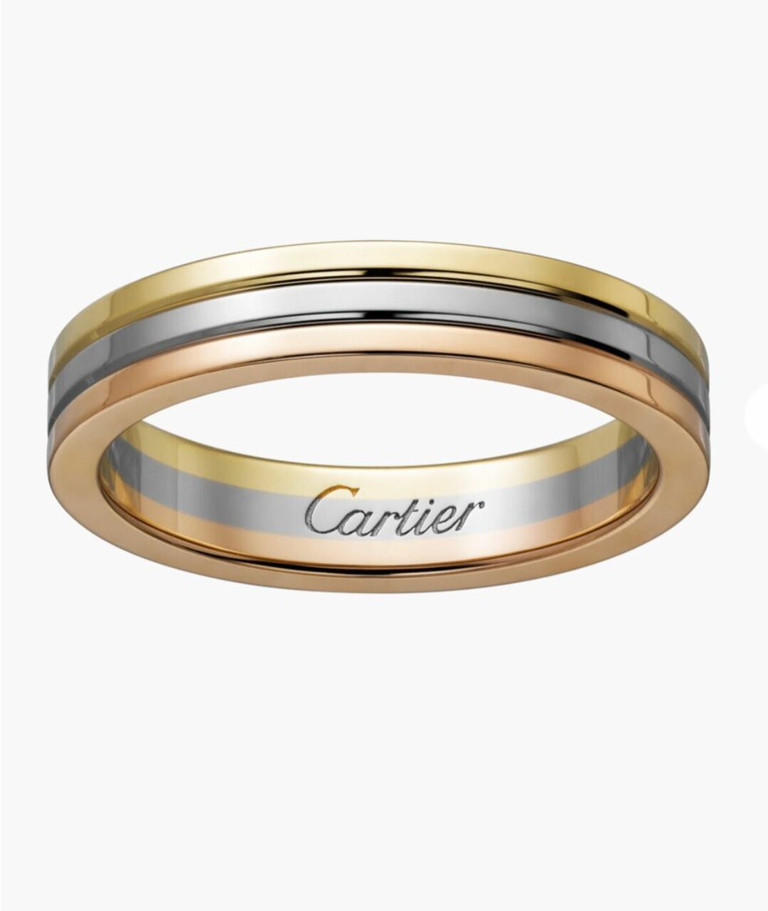 CARTIER Белое кольцо из желтого золота, фото 7