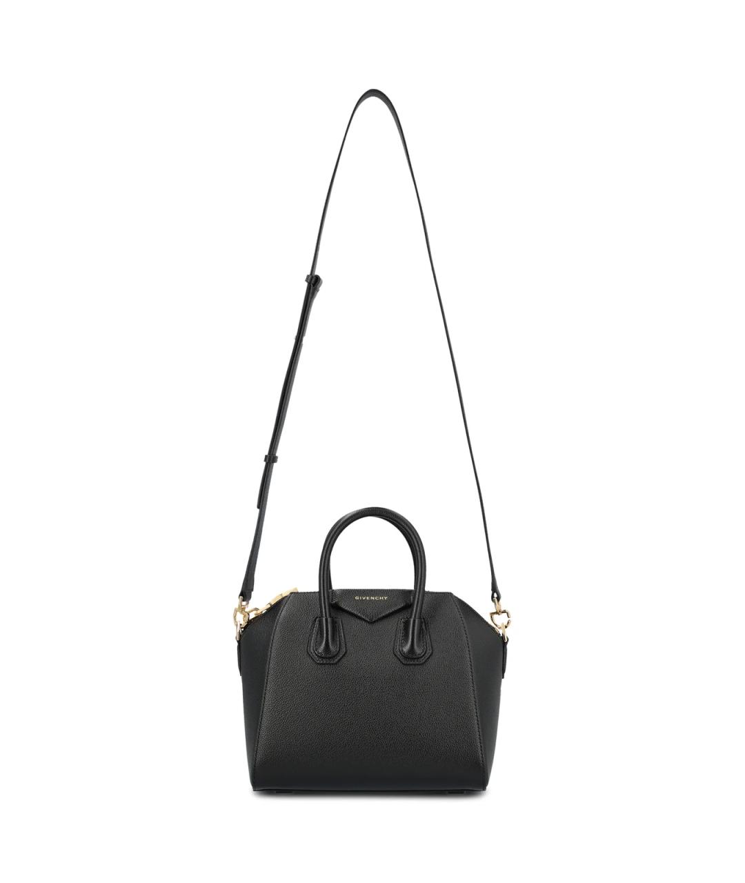 GIVENCHY Черная кожаная сумка тоут, фото 2