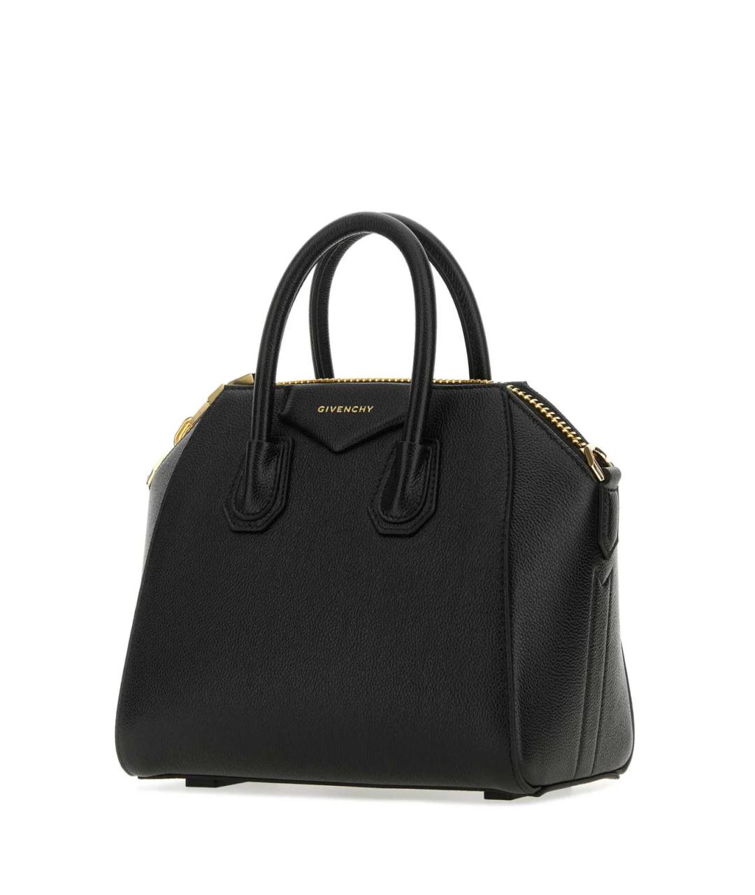 GIVENCHY Черная кожаная сумка тоут, фото 3