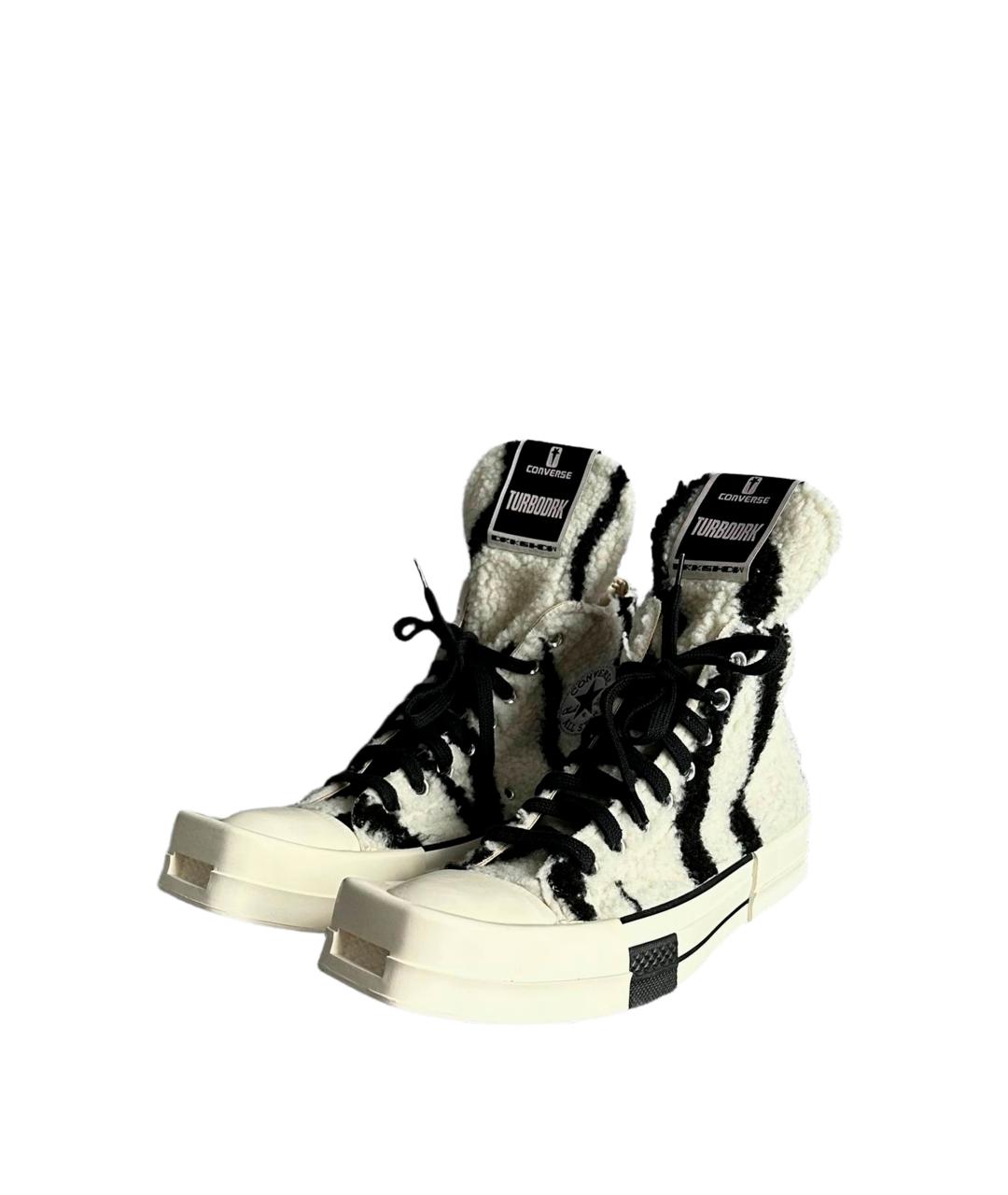 RICK OWENS DRKSHDW Белые высокие кроссовки / кеды, фото 2